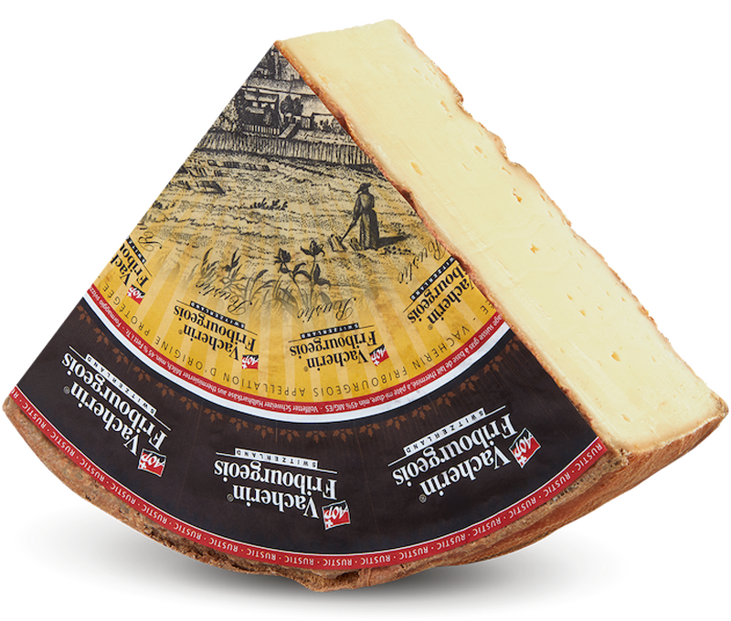 Vacherin Fribourgeois Rustic Cheese Slice